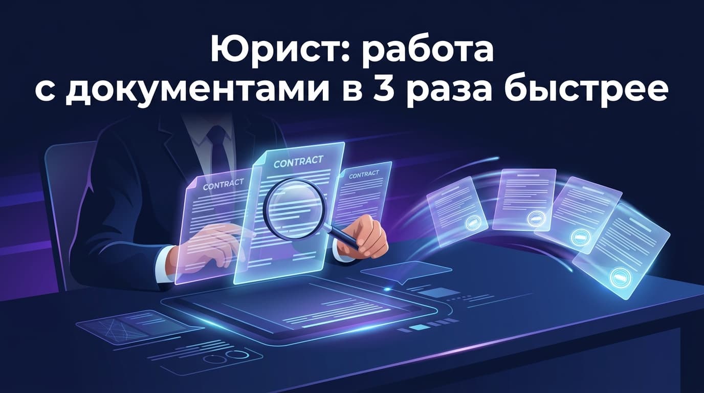Юрист: работа с документами в 3 раза быстрее